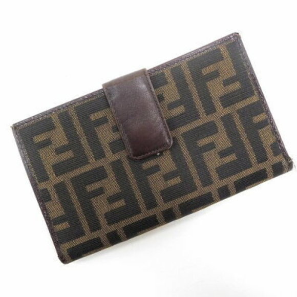FENDI Wallet Zucca brown black - Picture 1 of 6
